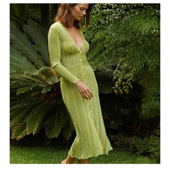 misa los angeles green dress ZANIA DRESS main image 0